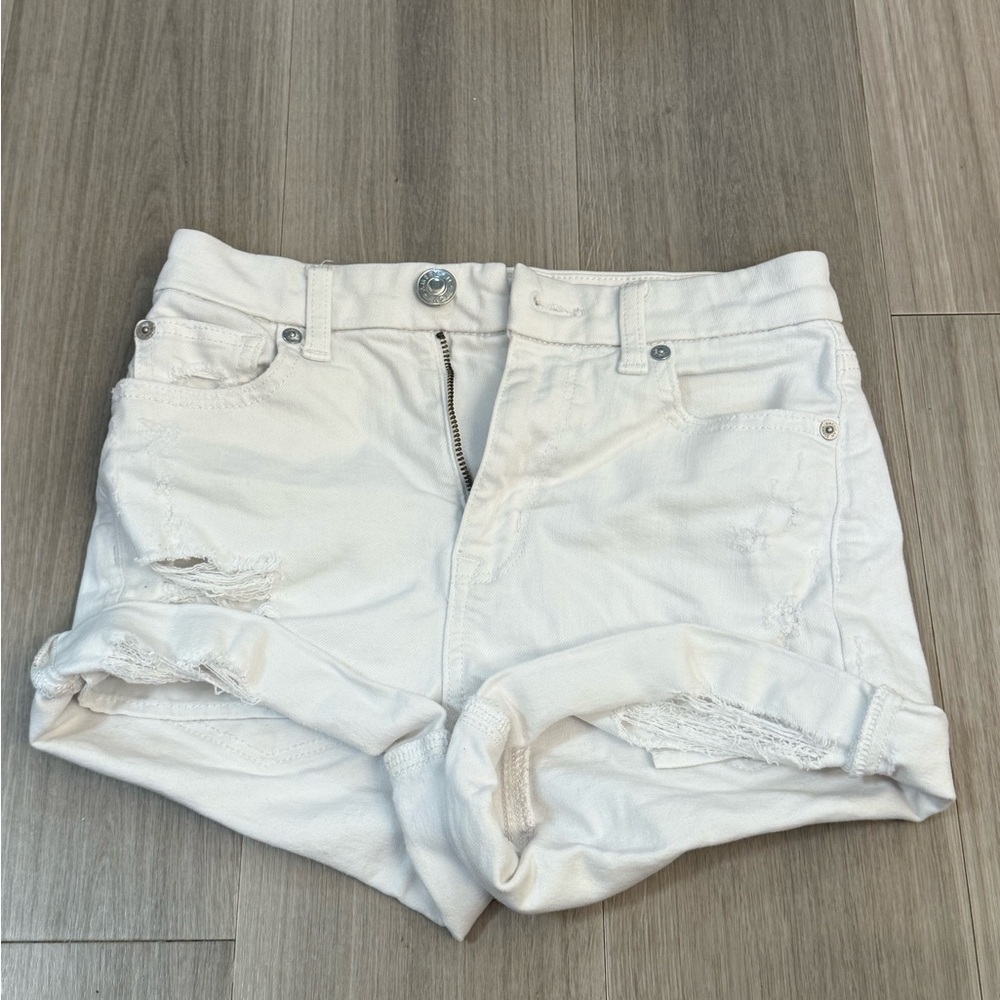 American Eagle Outfitters White Denim Shorts